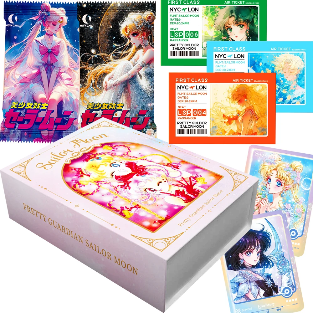 

Классические фэнтезийные аниме Сейлор Мун, коллекционные карты Цукино Усаги, ограниченная серия, юбилейные памятные карты, подарок для детей