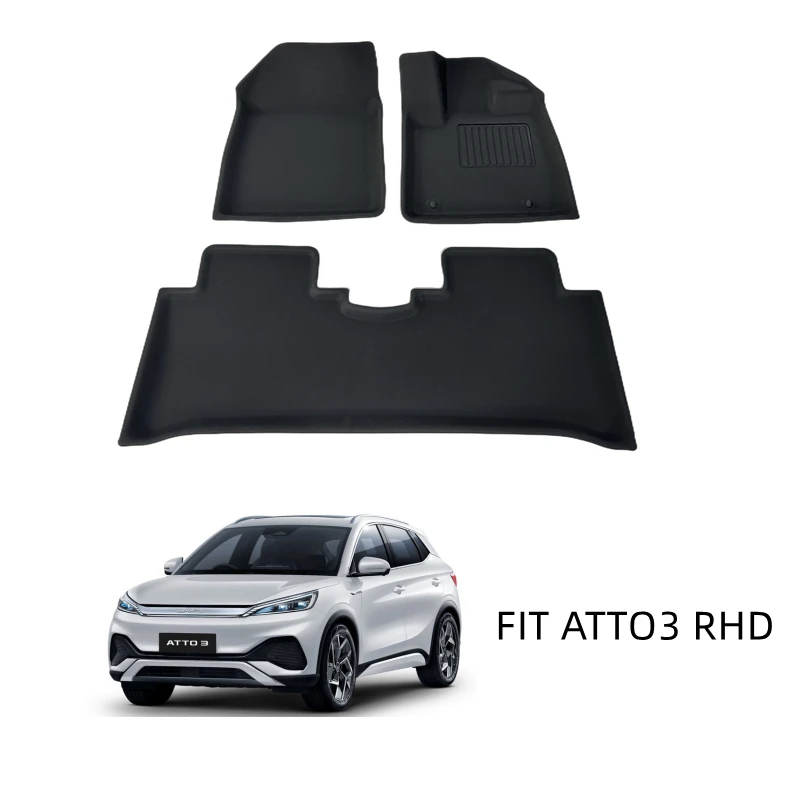 3D XPE Floor Mats for BYD ATTO3 RHD IN THAILAND MARKET