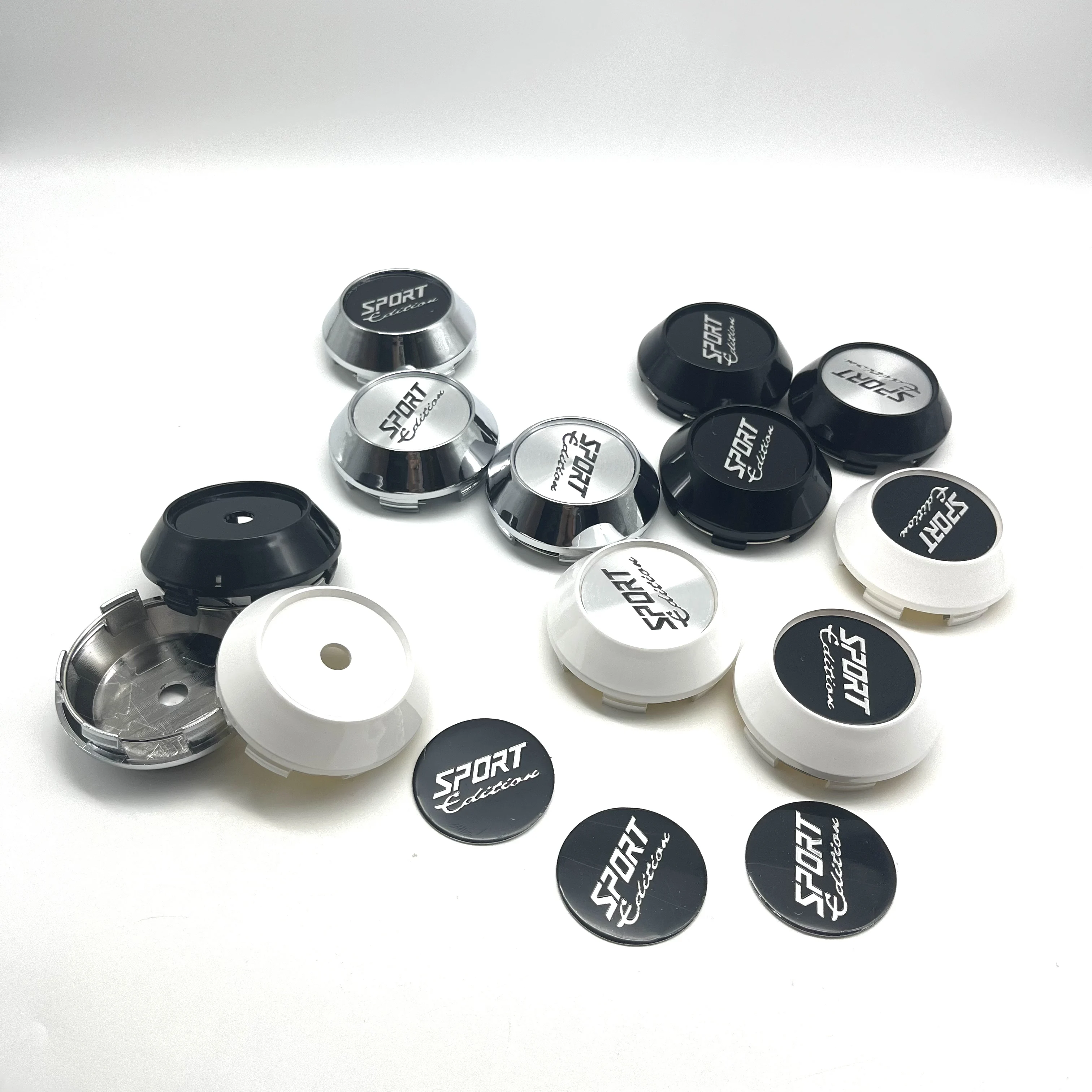 4Pcs/Lot Sport Edition Badge Emblem Sticker 60mm 65mm 68mm 69mm Car Wheel Center HubCap Sport High Cover Styling Auto Accessorie