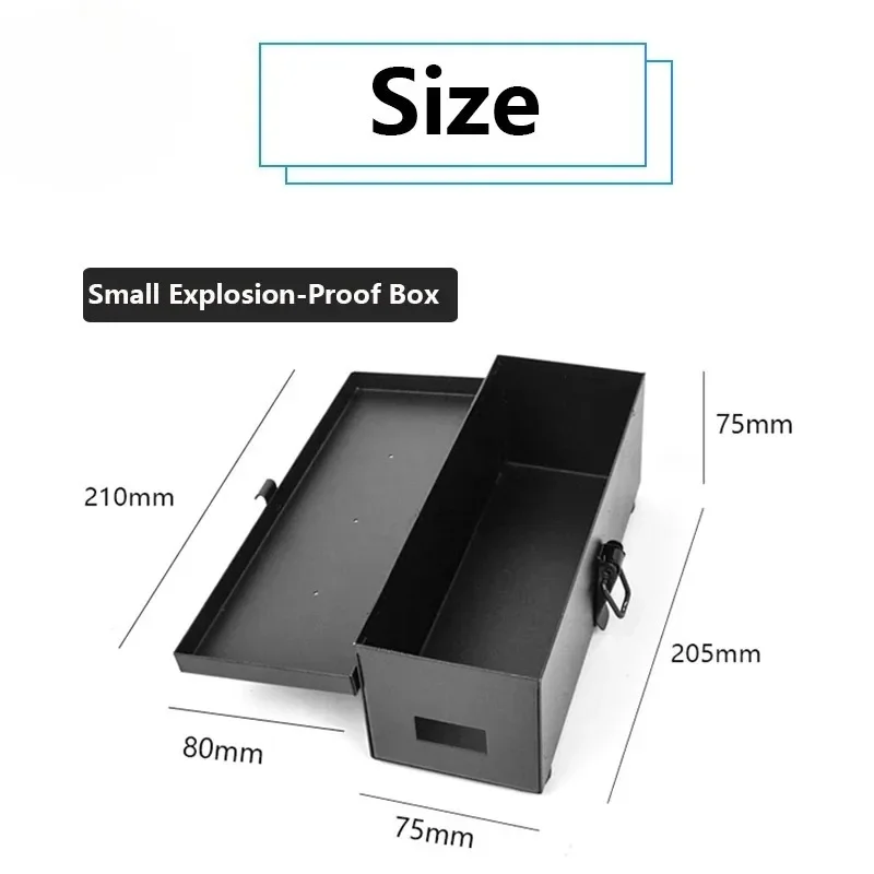 

RC Cars Parts Model ship aircraft Lithium Nickel Battery Fireproof Explosion-proof Metal Box Safe Storage Protection boxes