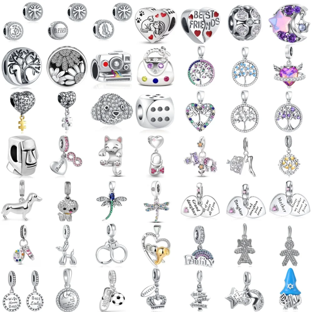 

2026 Hot Selling 925 Silver Camera,Moon Bead Dragonfly,Tree Pendant Original Bracelet DIY Accessories Exquisite Jewelry ﻿