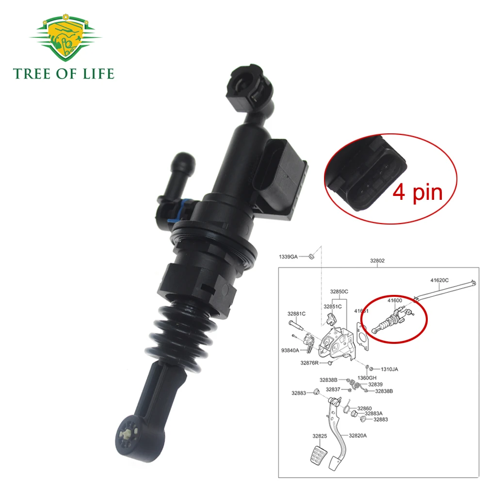 

Clutch Master Cylinder With Sensor 41600-G3100 For Hyundai Elantra GT 2018-2020 Veloster N 2019-2022 DOHC TCI/GDI 41600 G3100