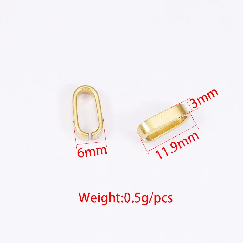 

100pcs Mirror stainless steel jewelry buckle accessories DIY melon seed buckle necklace pendant buckle wrong mouth clip buckle