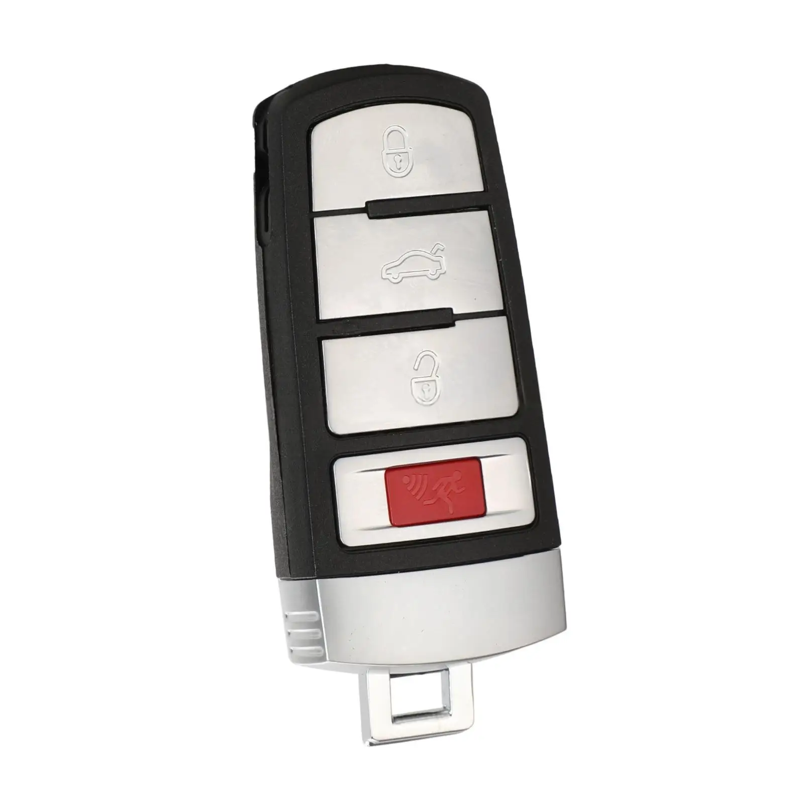 

Keyless Remote Control Starter Key Cover with 4 Button Pad Shell Replacement for Car Plastic Housing Accessory