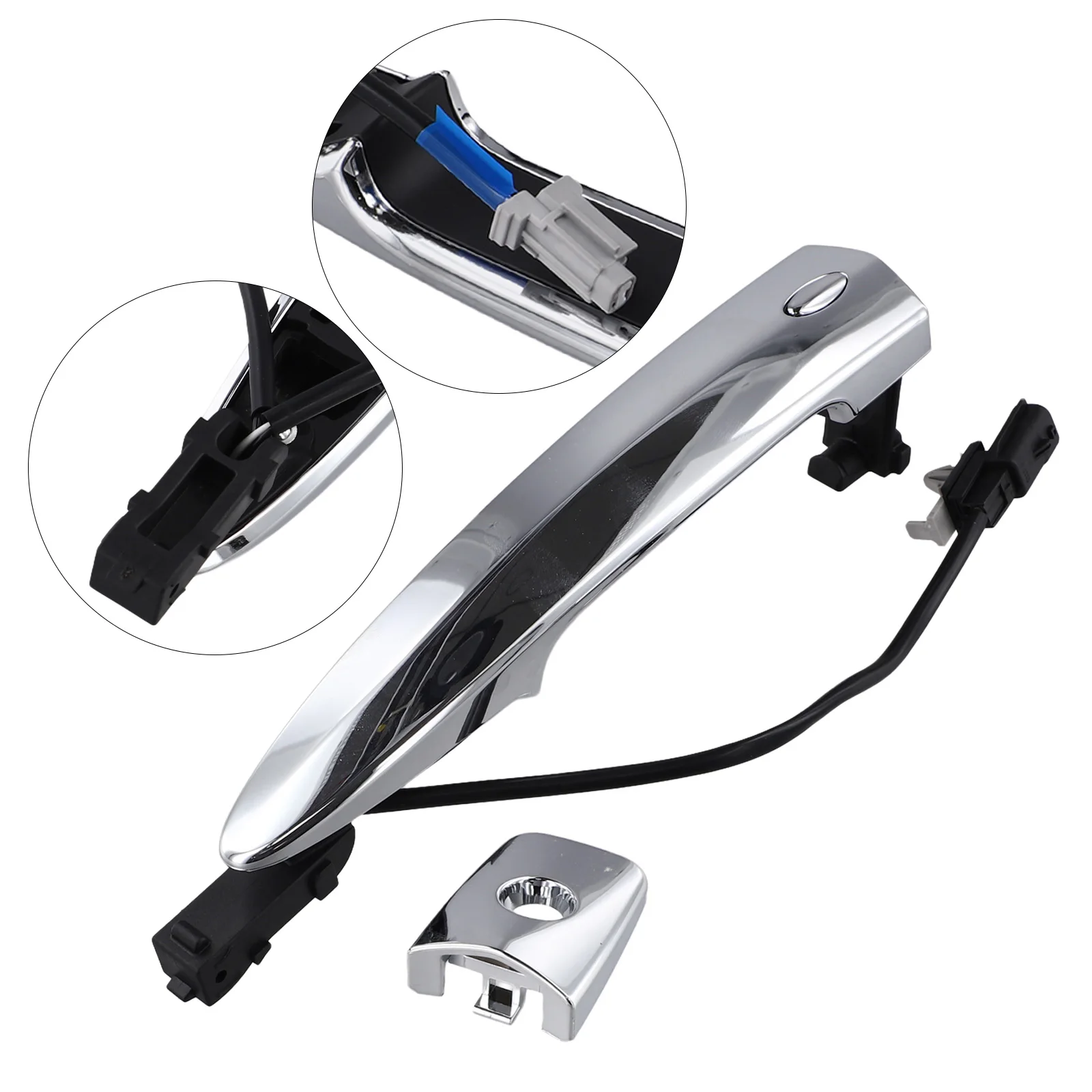 Manija de puerta delantera izquierda para Nissan Sentra, Murano, Maxima 80645-1AA0A, 806451AA0A, 1*Manija de puerta, pieza de vehículo