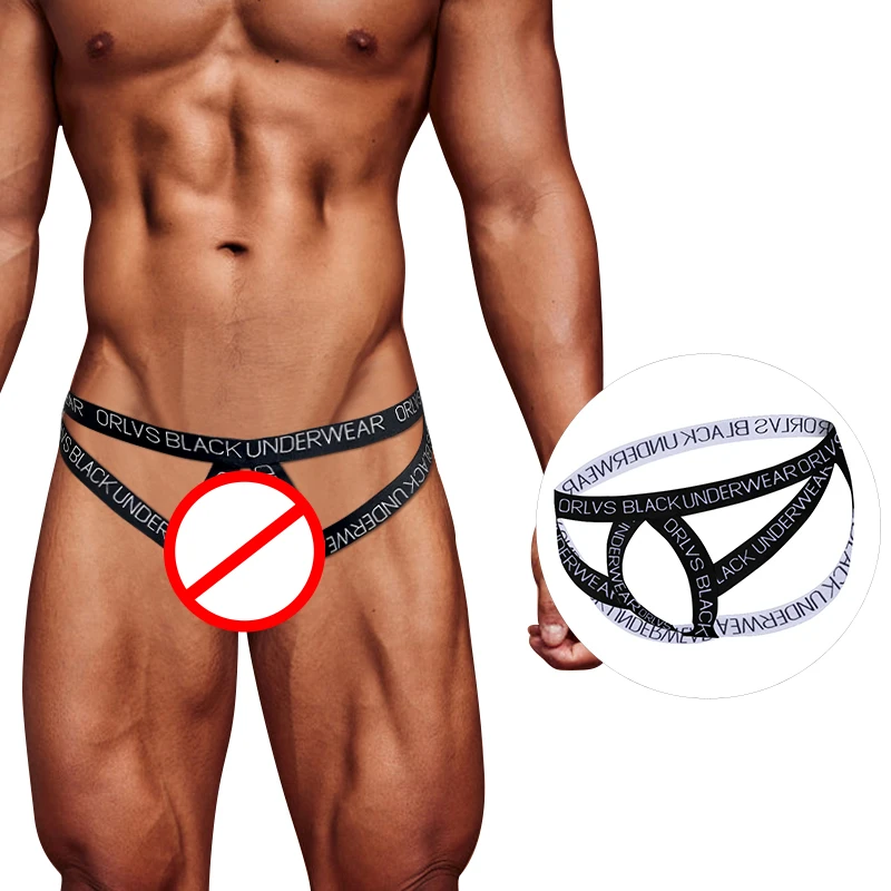 Gay Thong Sissy Jockstrap Men Sexy Underwear Cotton Hollow Men Bikini Thongs Male Jock Strap Comfortable Cueca Tangas