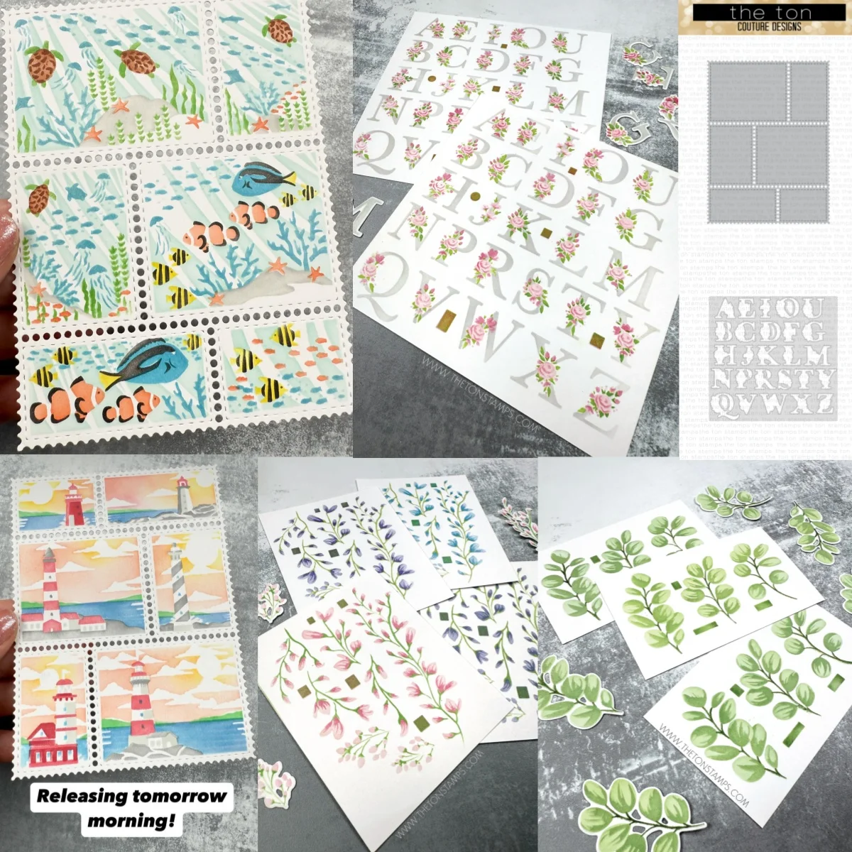 

Floral Alpha Lighthouse Postage Sea EUcalyptus Layering Stencil Metal Cutting Dies For DIY Decorating Scrapbook Paper 2025 New