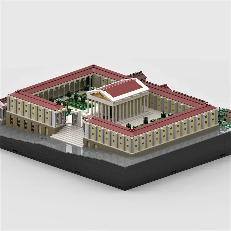 Street View Model Moc Bouwstenen Tempel Architectuur Model Technologie Baksteen DIY Assemblage Constructie Speelgoed Vakantiegeschenken