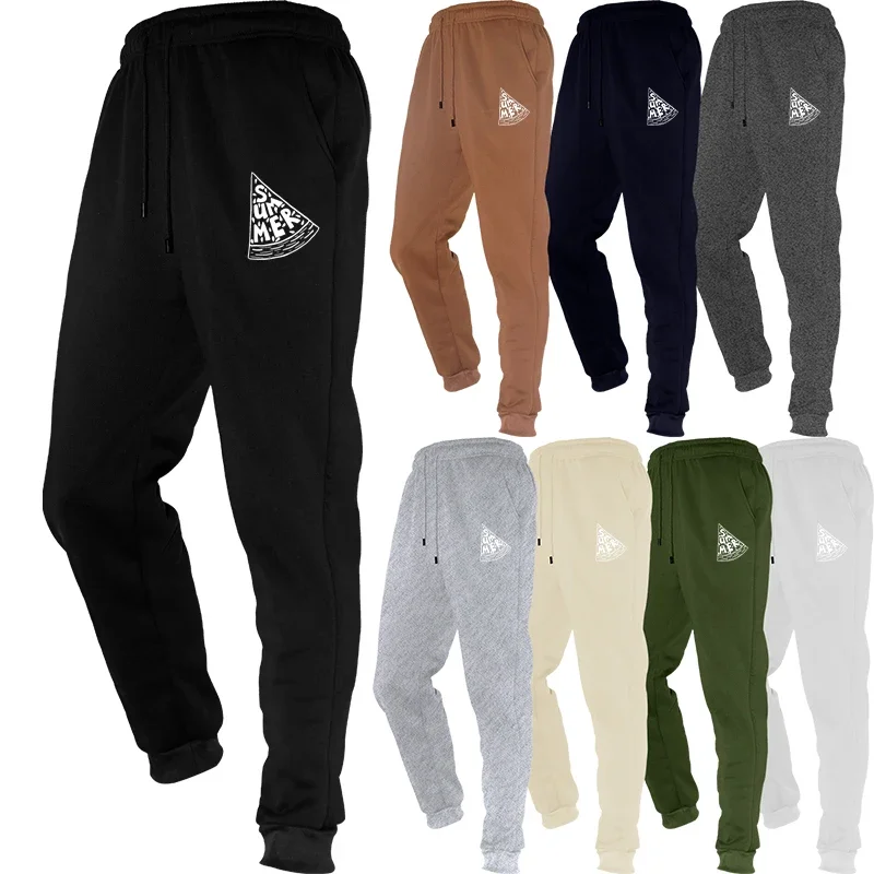 

New Autumn Winter Printed Men's Breathable Fitness Joggers Sweatpants for Running Casual Sport Gym Trousers