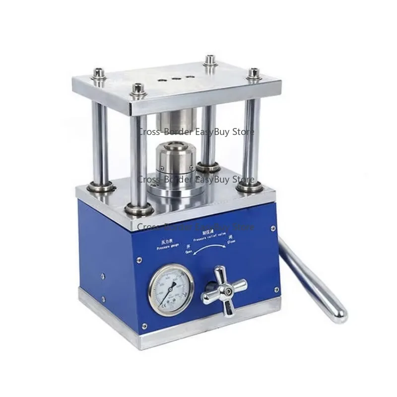 

Лабораторный гидравлический ручной обжимной станок для монет для обжима корпусов CR2032 Гидравлический обжимной станок