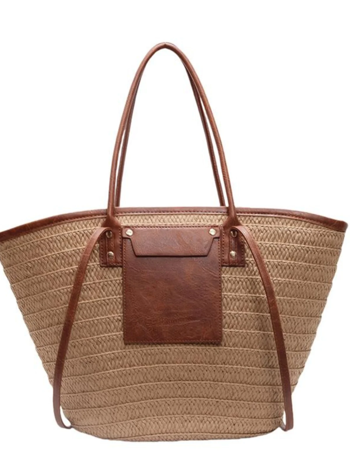 

2025 New Original Large Capaci St Woven Tote Bag Women's Crossbody Beach Vaion Commuting Single oulder Bag Trendy