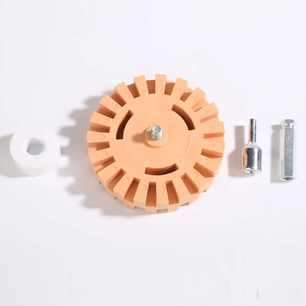 Rubber Eraser Wheel Pad For Car Sticker Adhesive Remover Pneumatic Tool Paint Friendly Buffing Polisher Disc Accessory