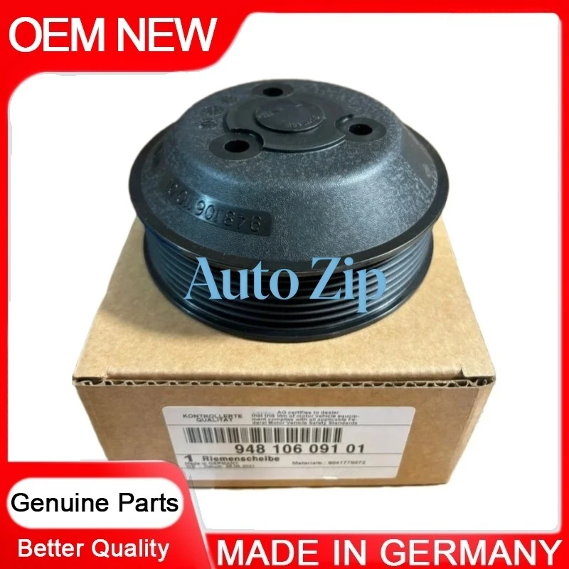 OEM Water Pump Pulley For Porsche Cayenne, Panamera 4.8 3.6 94810609101, 94810609100