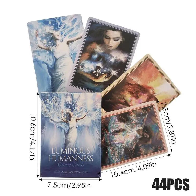 Hot Full English 44-sheet Luminous Humanness Oracle Deck Card Tarot Cards Board Games Tarot Deck Family Party Game For Children