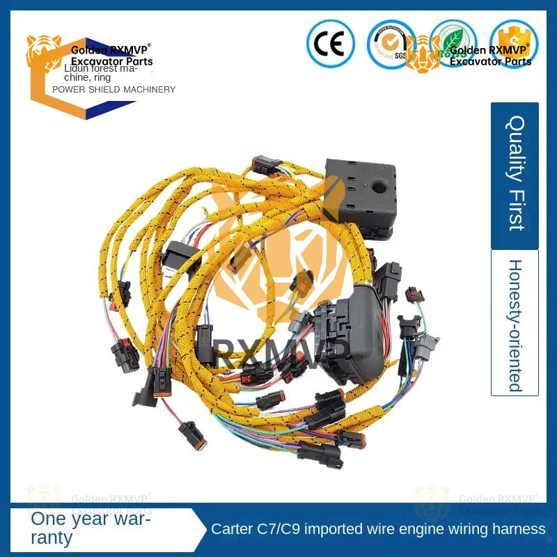 For Cat Caterpillar 324 325 329 330 336c D Engine C7 C9 High-Temperature Resistant Harness Quick Excavator Accessories