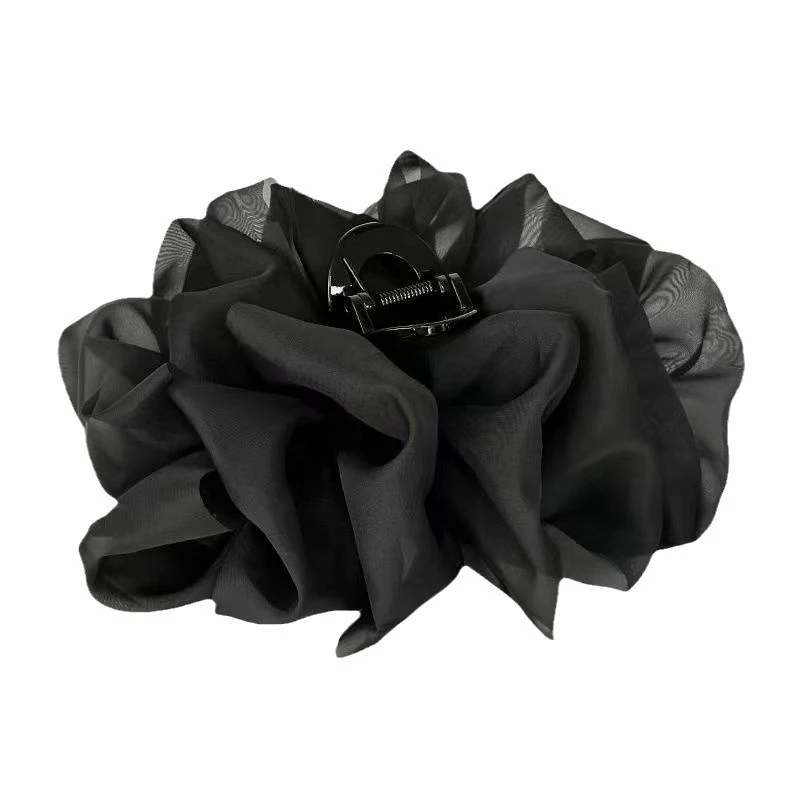 Large Bow Mesh Hairpin Temperament Elegant Women Hair Claw Clips Princess Headdress Fashion Grab Clip Female Hair Accessories