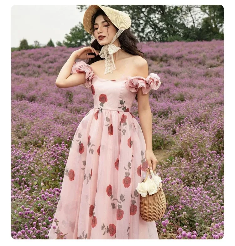 New One Piece French Elegant Strap Natural Straw Fadora Hat For Woman Summer Vintage Photo Runway Vacation Hat With Black Ribbon