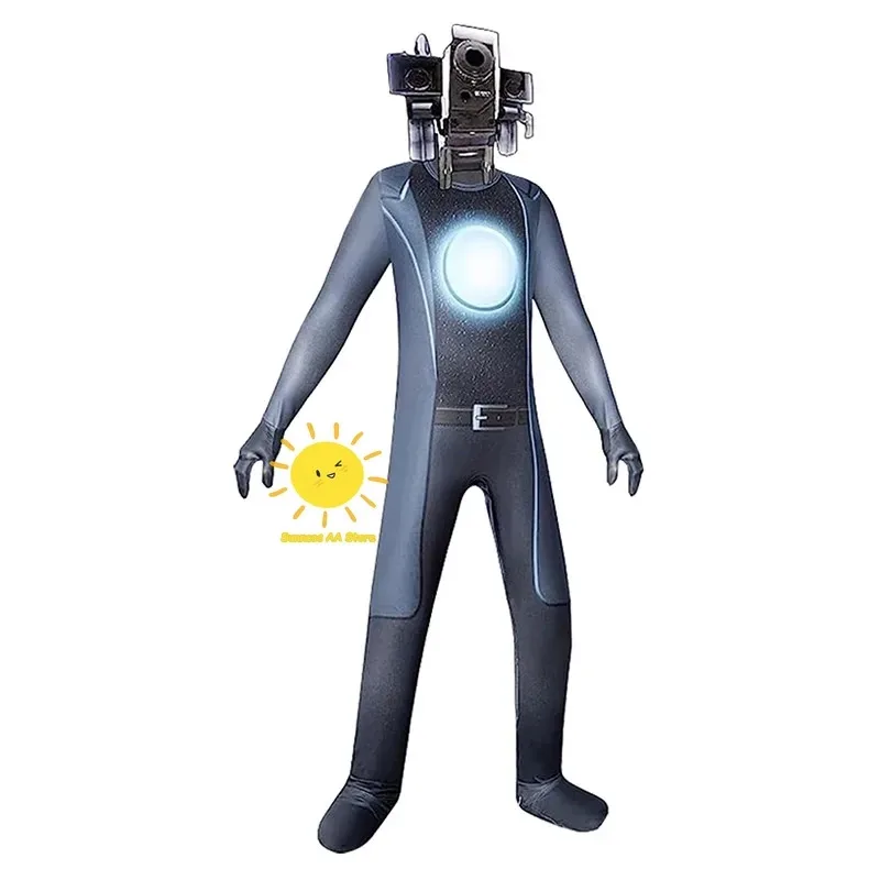 qq45Skibidi Cosplay TV Camera Man Costume Gioco Skibidi Dop Sì Toilette Halloween Tuta Costumi da festa