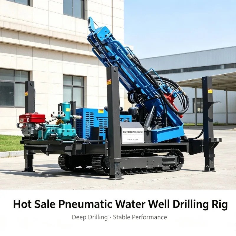 Customized Crawler‑travel Pneumatic Water Well Drilling Rig for Geological Exploration Drilling in Hard‑rock Formations