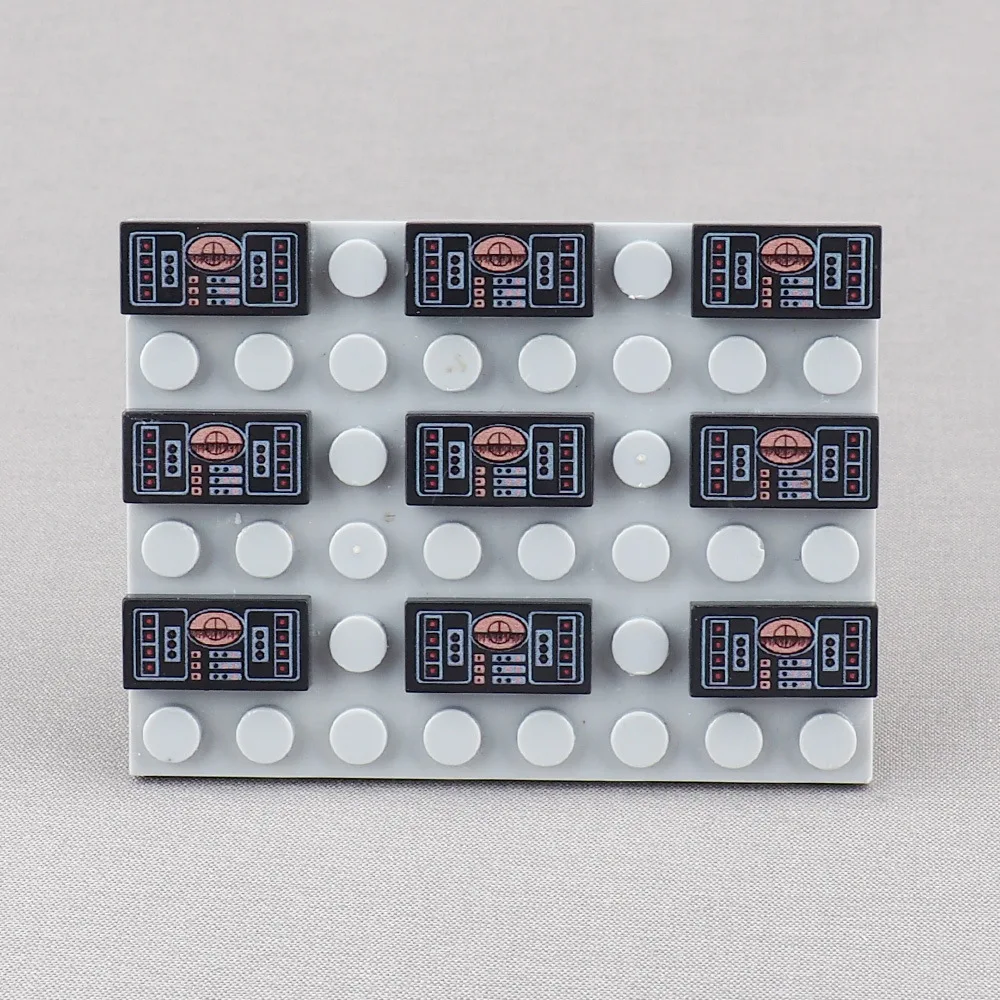 

MOC 10PCS 3069pb Printed Aviation Airplane Radar Panel Pattern Building Blocks 3069 Instrument Board Bricks Toys Boys Kids Gifts