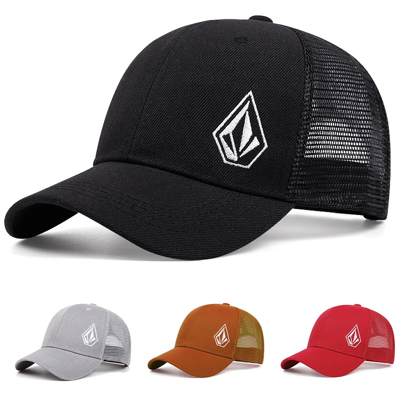 2025 personalizado minimalista nova malha chapéu diamante bordado rua hip hop chapéu skate chapéu ao ar livre guarda-sol chapéu de beisebol