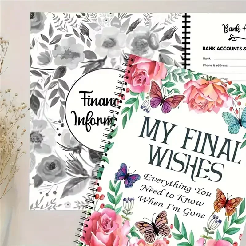 YLS-My Final Wishes Planner: كل ما تحتاج إلى معرفته عندما ذهبت نهاية مخطط الحياة وقائمة المرجعات والمنظم
