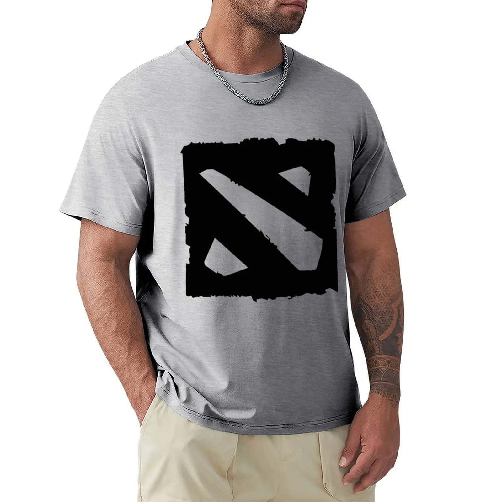 Dota 2 in Black| Perfect Gift T-shirt anime clothes new edition black t-shirts for men