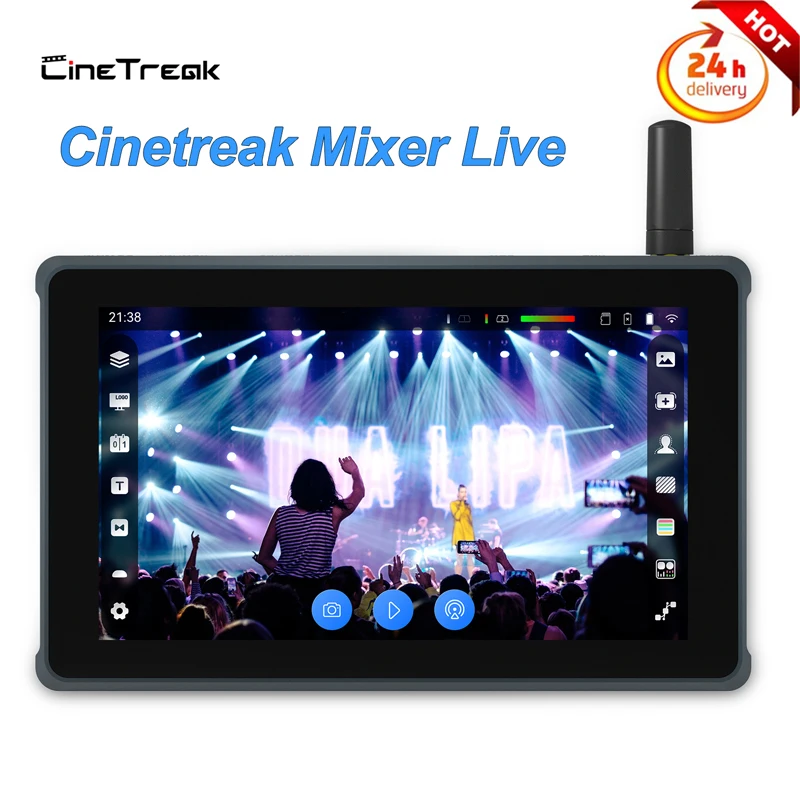 

Cinetreak Mixer Live 5.5 Inch Multi-format Streamer Filmmaking Live recording playback PTZ Camera Control Recording Streaming