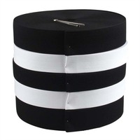 36meter/roll 15mm/20mm/25mm/30mm/35mm/40mm/45mm/50mm White Black Nylon Highest Elastic Bands Garment Trousers Sewing Accessories