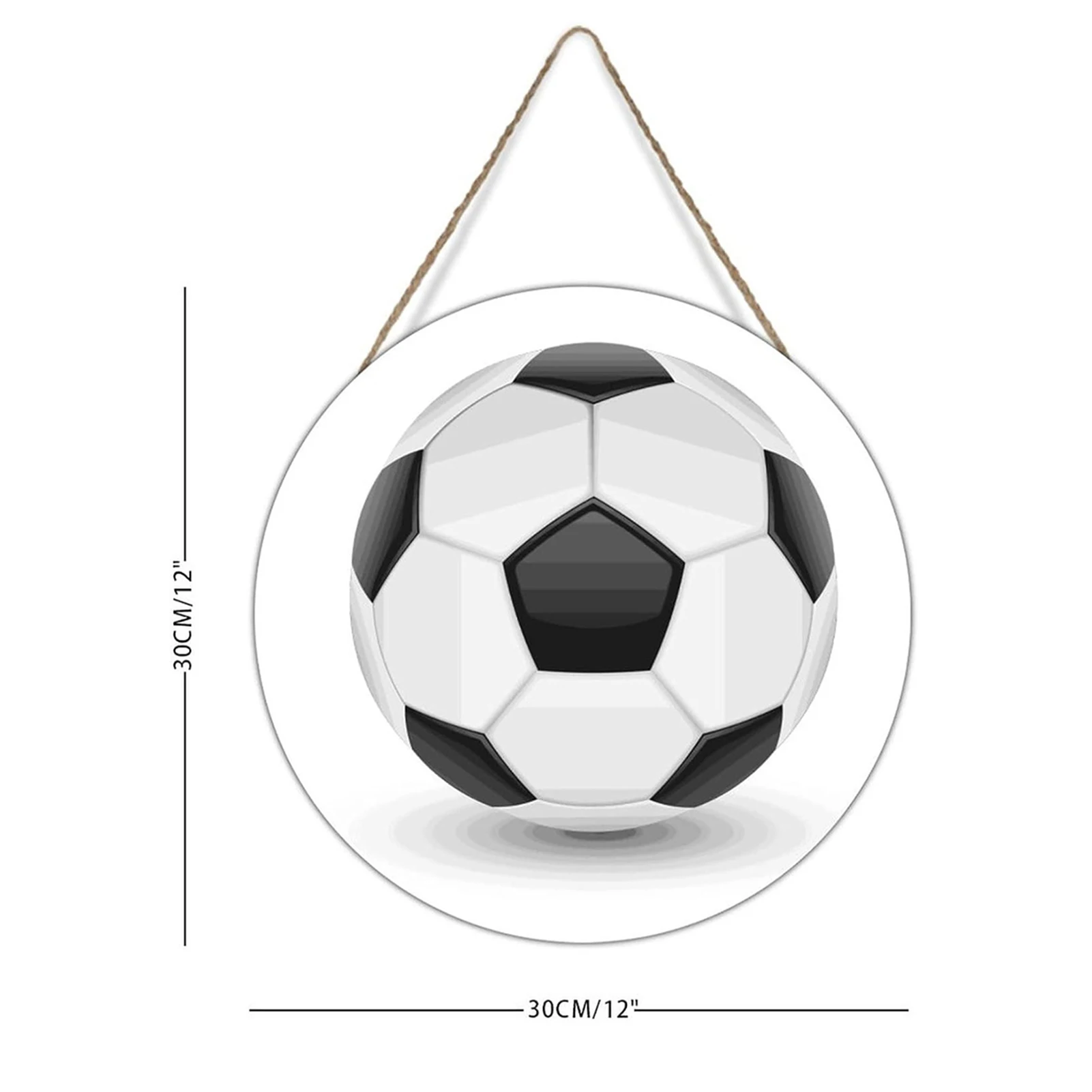 Cintre de porte de porche en bois, décorations de cour de football en bois, ornement de porte pour la décoration murale