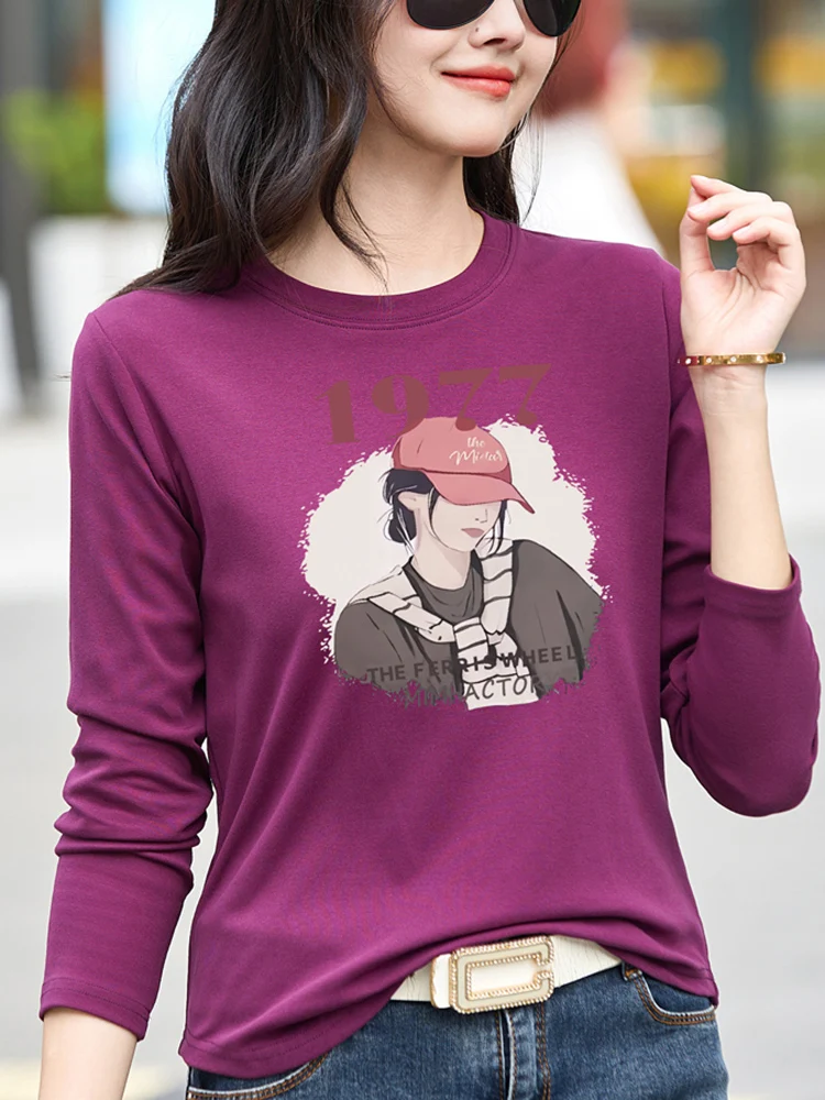 

Spring Autumn Hooded Solid Color Long Sleeved T-shirt Casual Zipper Loose Korean Top Versatile Slimming Women's Clothing A255