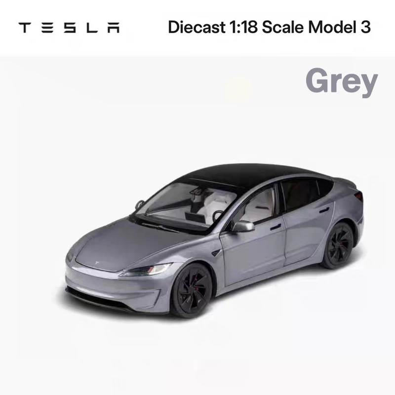 1:18 tesla modelo 3/s/x puro elétrico suv liga totalmente aberto simulação modelo de carro coleção decorar brinquedos em estoque