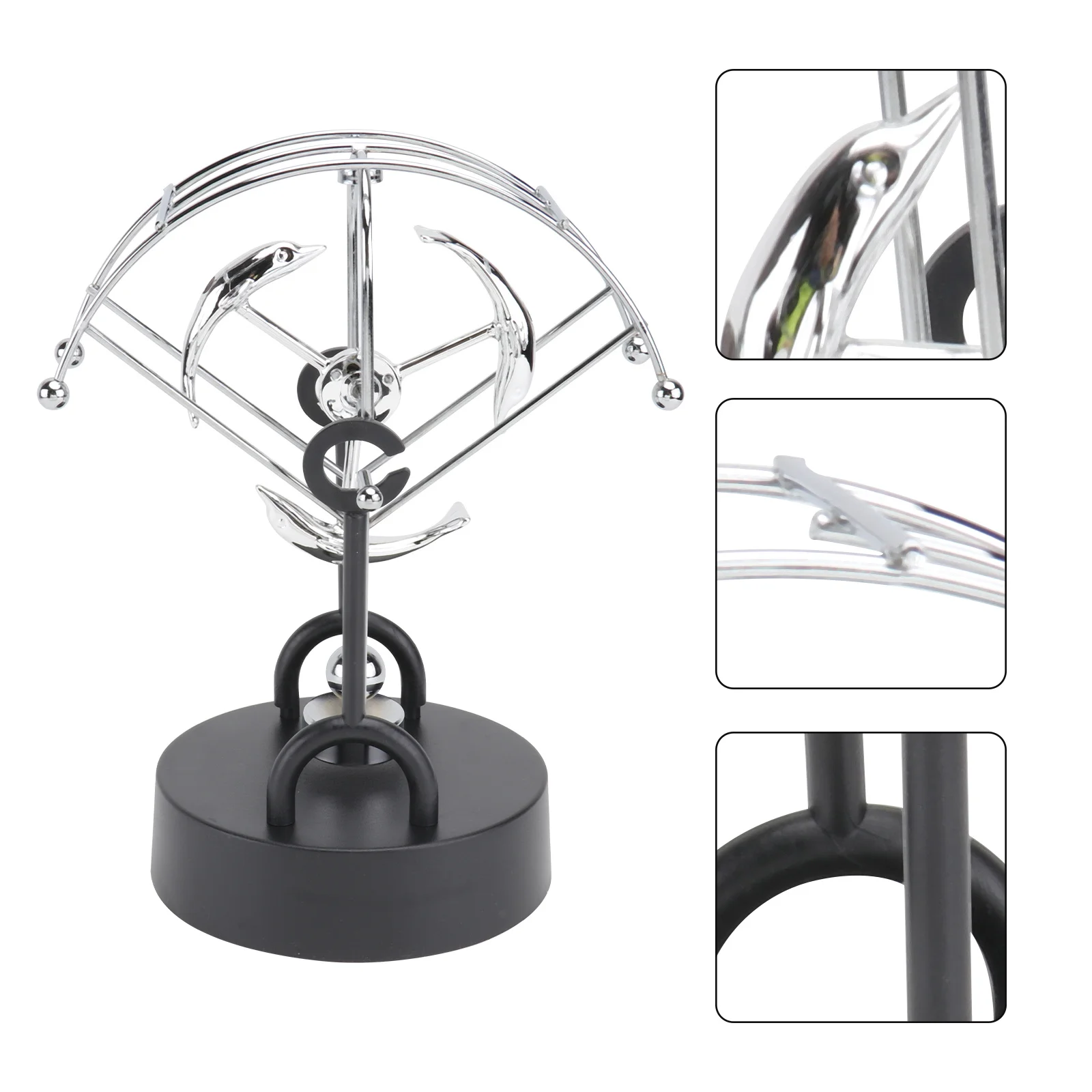 

1pc Perpetual Desktop Science Ornament Physics Mechanics Electronic Desk Decoration Durable Office Home Gift Stem