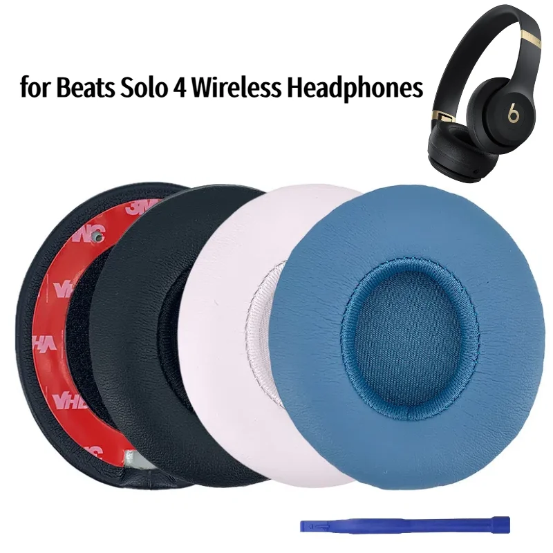 Solo 4 Earpads Replacement Ear Pads Cushion for Beats Solo 4 Wireless Headphones Accessories Solo4 Earpads with Softer Protein