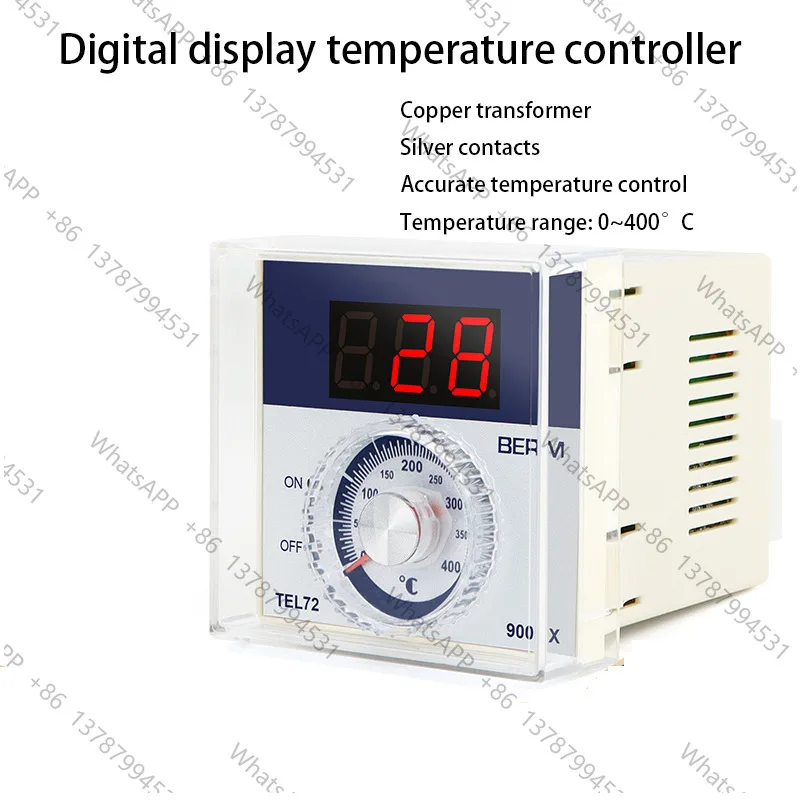 TEL72-9001 Electric Oven Gas Oven Fish Roaster Temperature Controller 220V K Type Temperature Gauge Thermostat