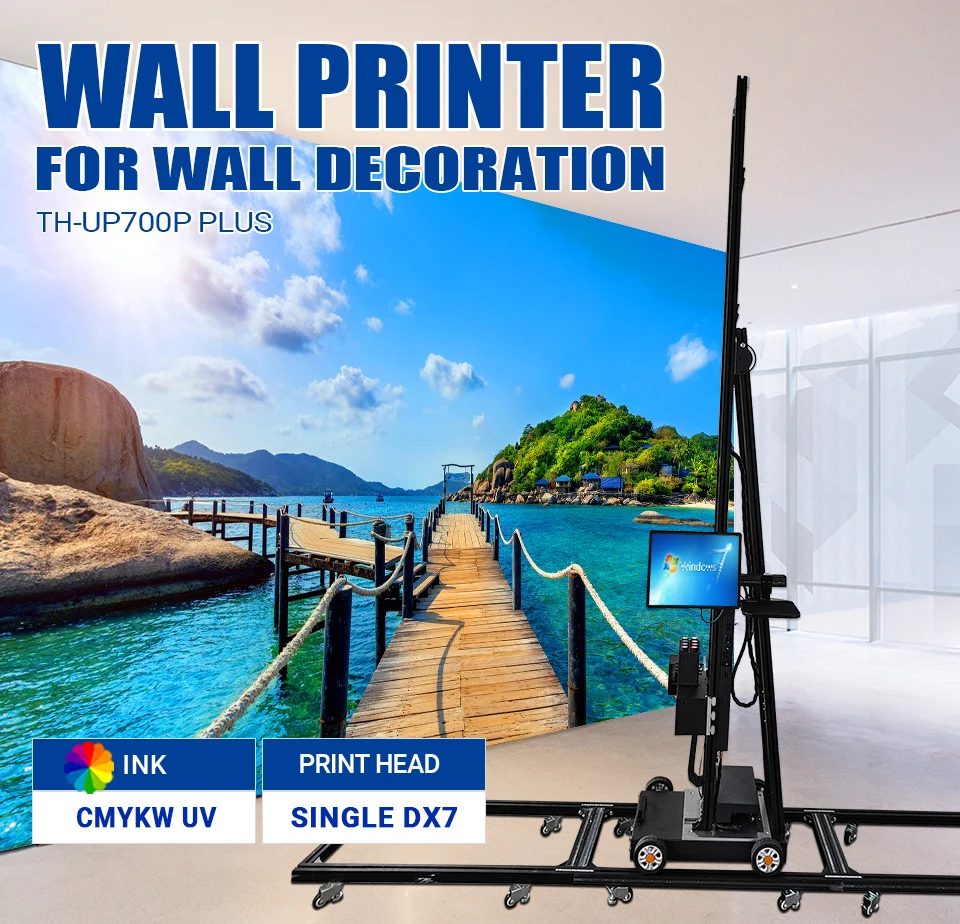 TH-UP700P Plus【FOB】Cost Effective High Quality Wall Printing Machine Easy to Print on Wall