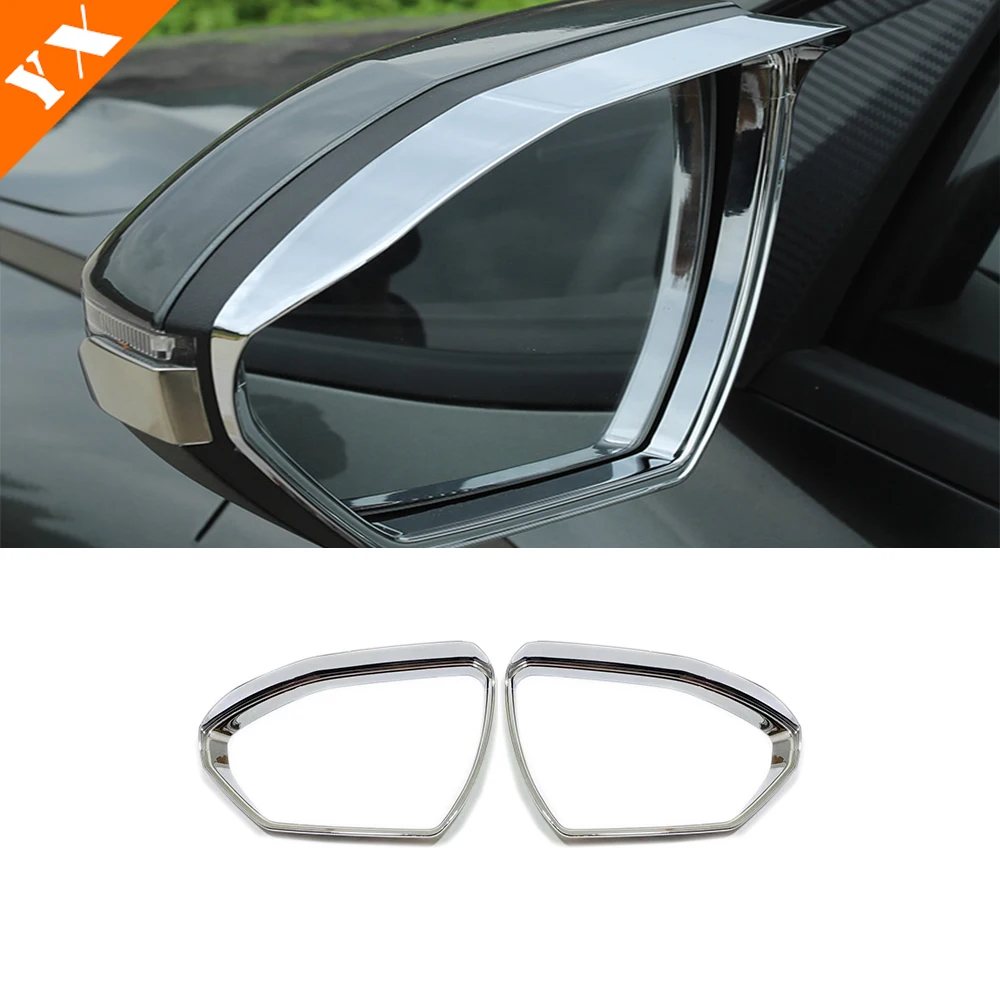 Carbon Chrome Trim For Tucson NX4 N Line 2021-2023 Car Side Mirror Rear View Mirror Sticker Cover Protector Garnish Accessories