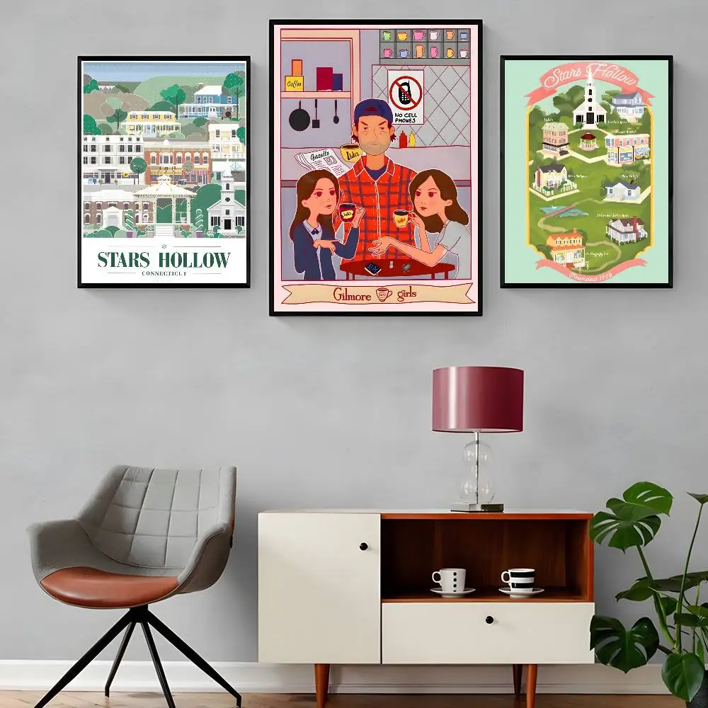 1pc Gilmore Girls Poster High Quality Print Waterproof Wall Art Sticker For Bar Living Room Decor Gift