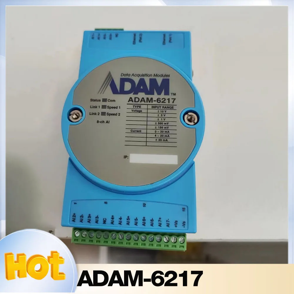 For Advantech Modbus TCP 8-way isolated analog input module ADAM-6217