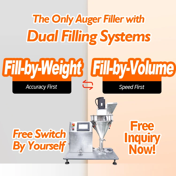 VTOPS Tabletop Cosmetics Powder Dispenser Sugar Dosing Auger Filler Dry Powder Filling Packing Machine