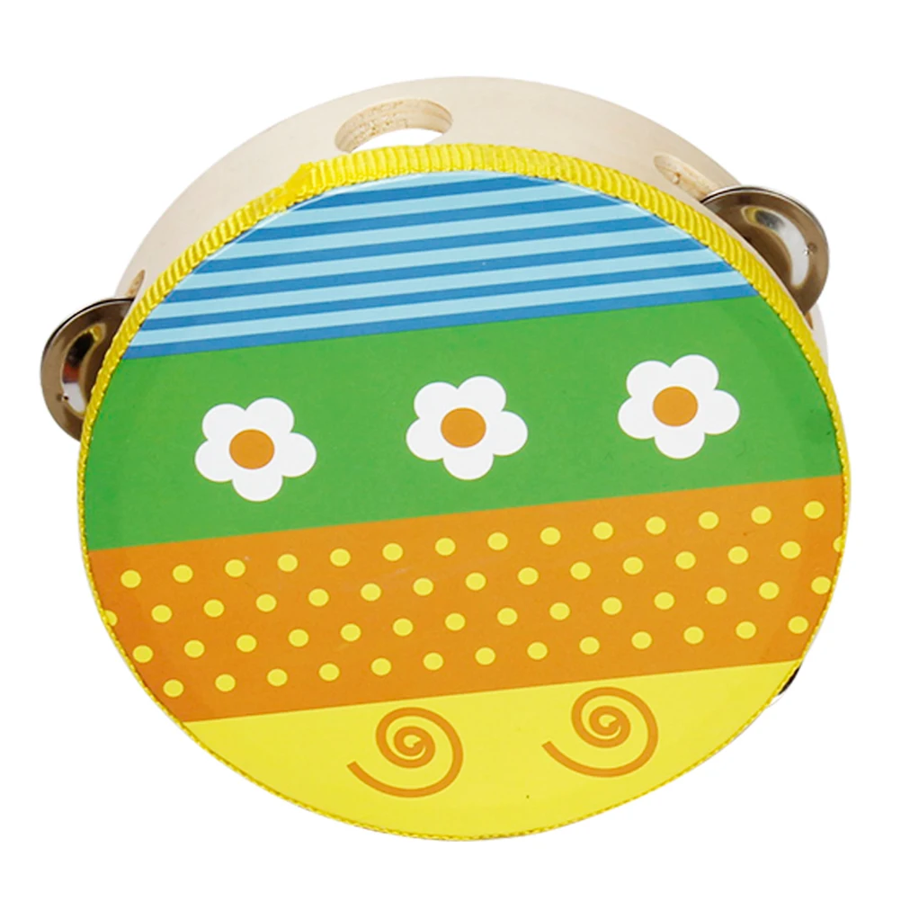 

Flower Tambourine Bell Hand Drum Musical Instrument Percussion Shaker Kids Instruments