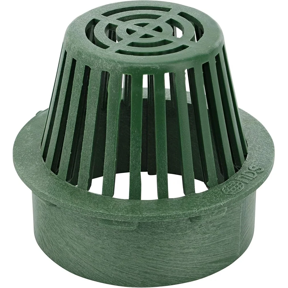 

6 Inch Atrium Drain Grate 6 Inch Drain Pipes and Fittings High Density Plastic Blocks Leaves and Debris Weather Resistant
