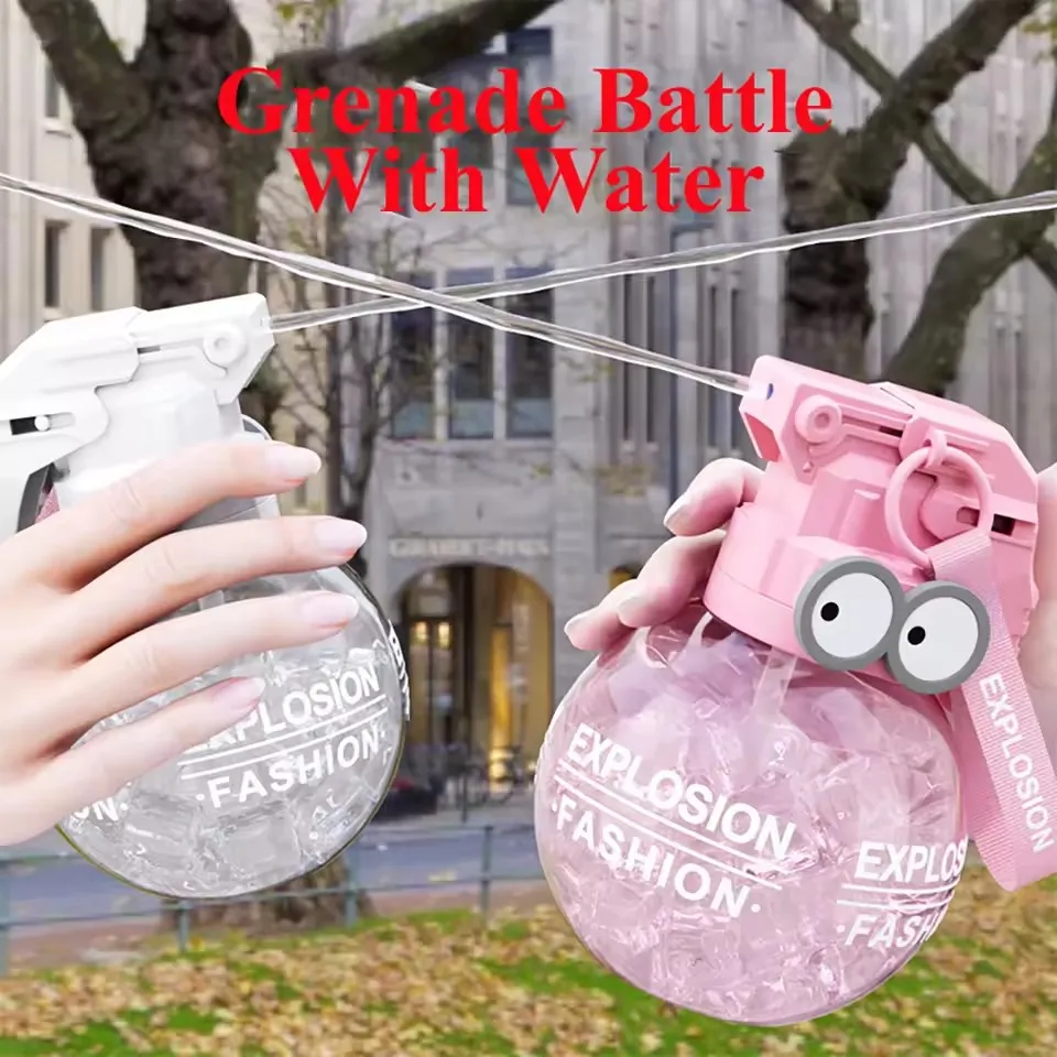 Mini Water Gun Kids Outdoor Summer Water Battle Toys for Water Fights Fun Grenade Water Gun Cartoon Water Play Toy