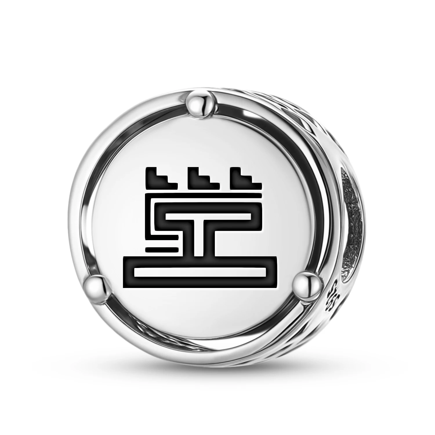 

Aztec Calli 925 Sterling Silver Symbol Charm Fit Original Bracelet Diy Jewelry Accessories Family Bead