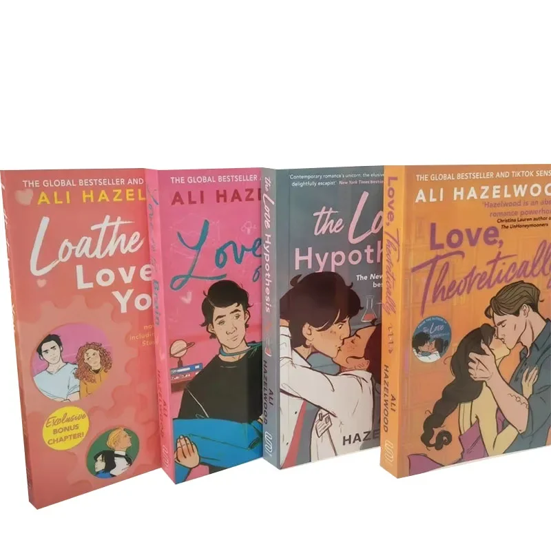 1 Book  By Ali Hazelwood The Love Hypothesis/Love on The Brain/Loathe to Love You /Love, Theoretically Novel English Book