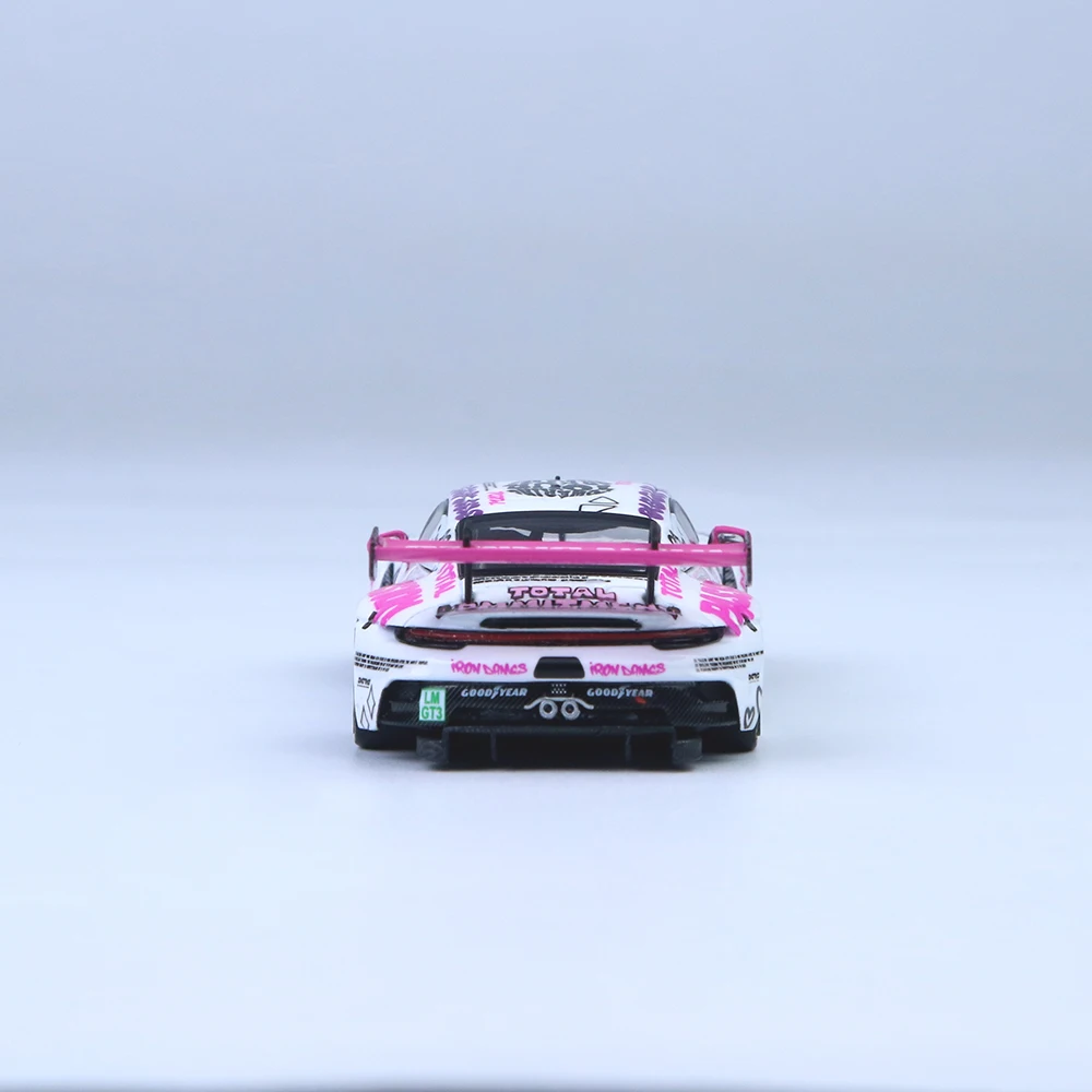 StarRace 1:64 Sports Car Diecast Alloy Model Pink White Race Livery Mini Simulation Vehicle Adult Hobby Display Collectible Toy view 5