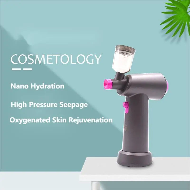 Mini Air Compressor Kit Air-Brush Paint Spray Gun Airbrush for Nail Art Tattoo Craft Cake Face Nano Fog Mist Sprayer