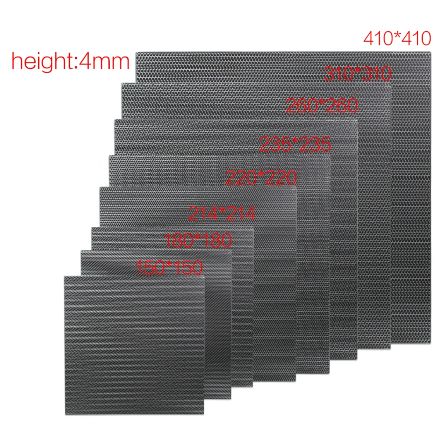 3D Printer Parts Carbon Crystal Glass Platform Heated Bed Build Surface Tempered Ultrabase Glass Plate 180/220/235/310mm