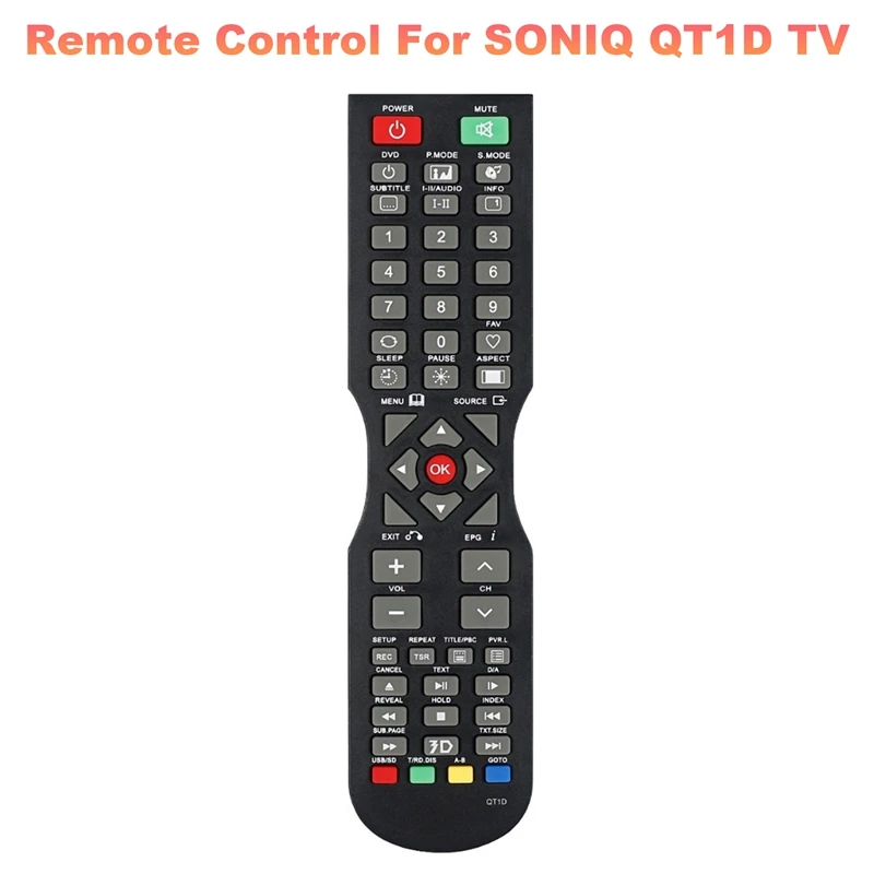 RISE-Remote Control For SONIQ QT1D TV Remote Control