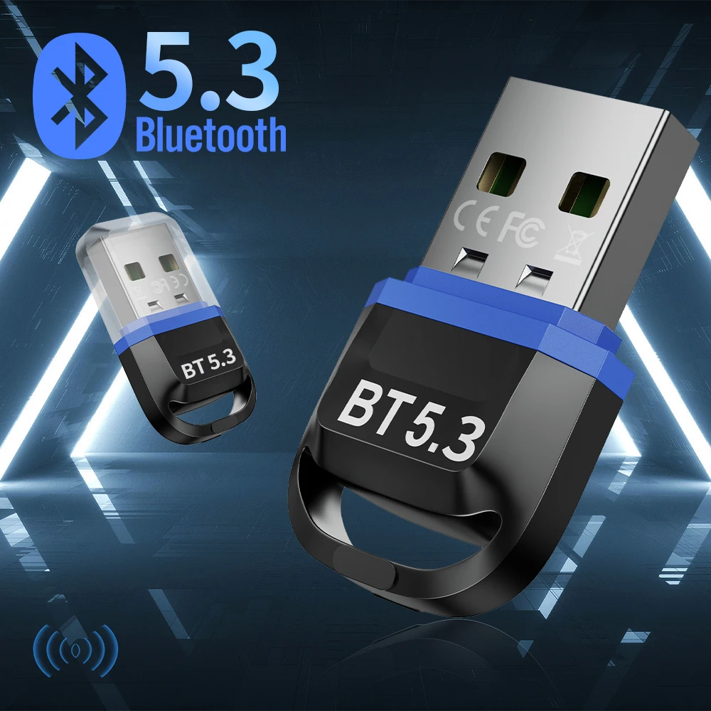 Adaptador Bluetooth Dongle Receptor Usb para PC, adaptador Bluetooth 5,3 5,0 para ratón inalámbrico 5 0